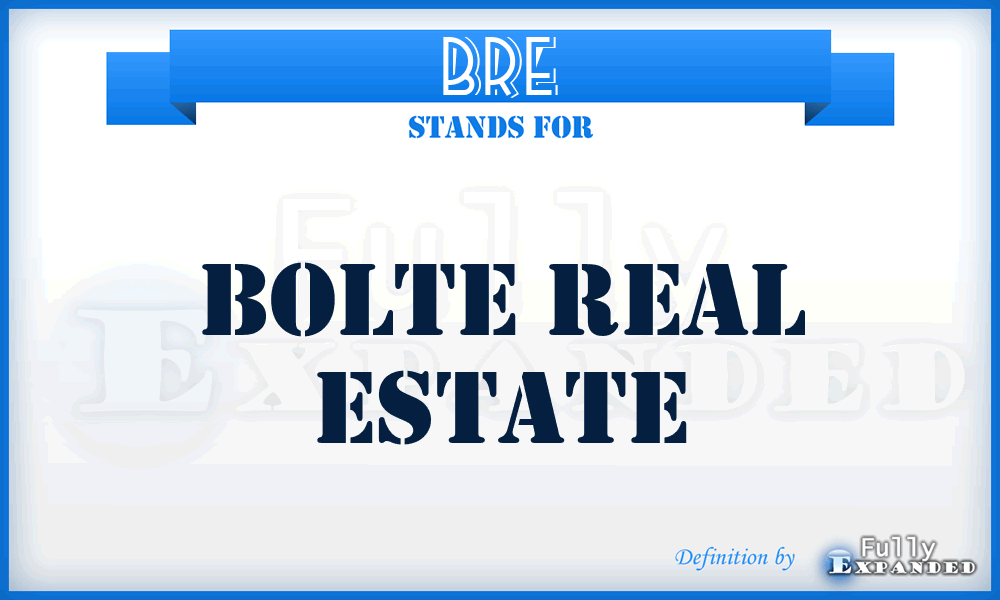 BRE - Bolte Real Estate