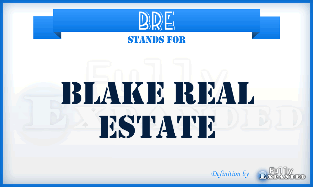 BRE - Blake Real Estate