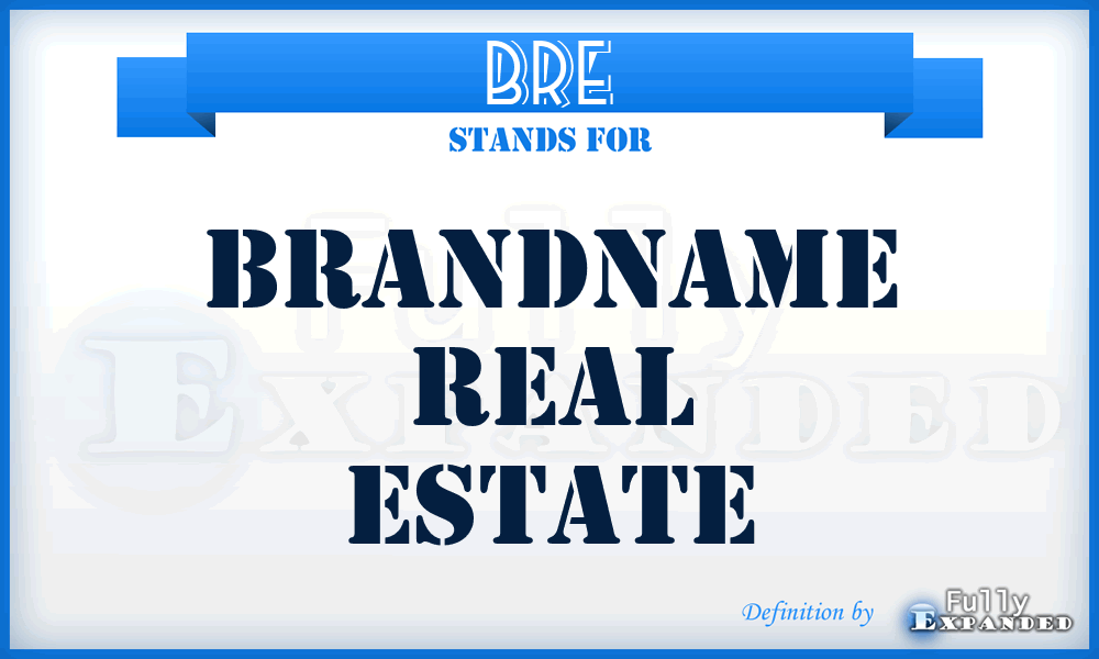 BRE - Brandname Real Estate