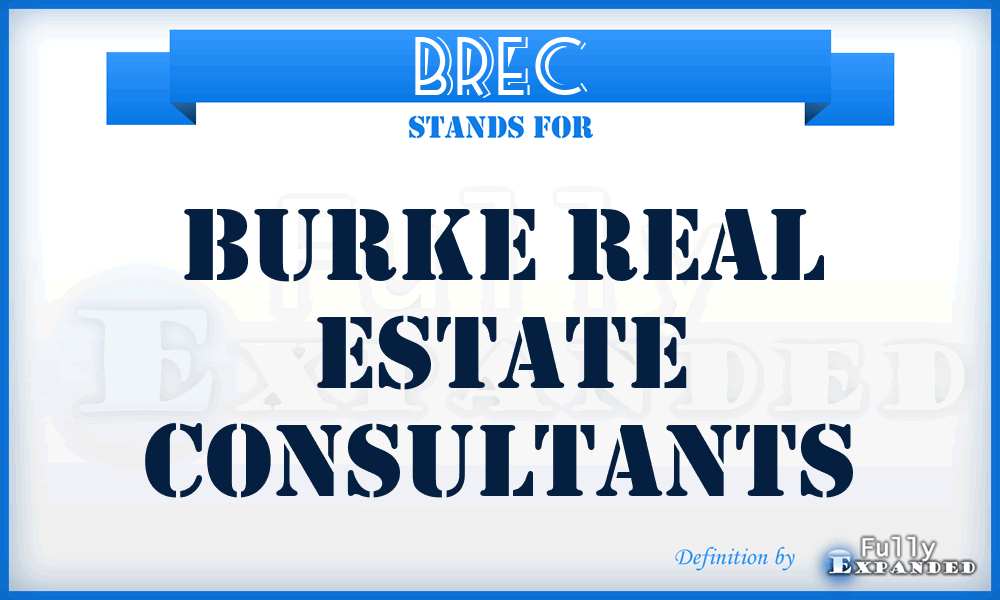 BREC - Burke Real Estate Consultants