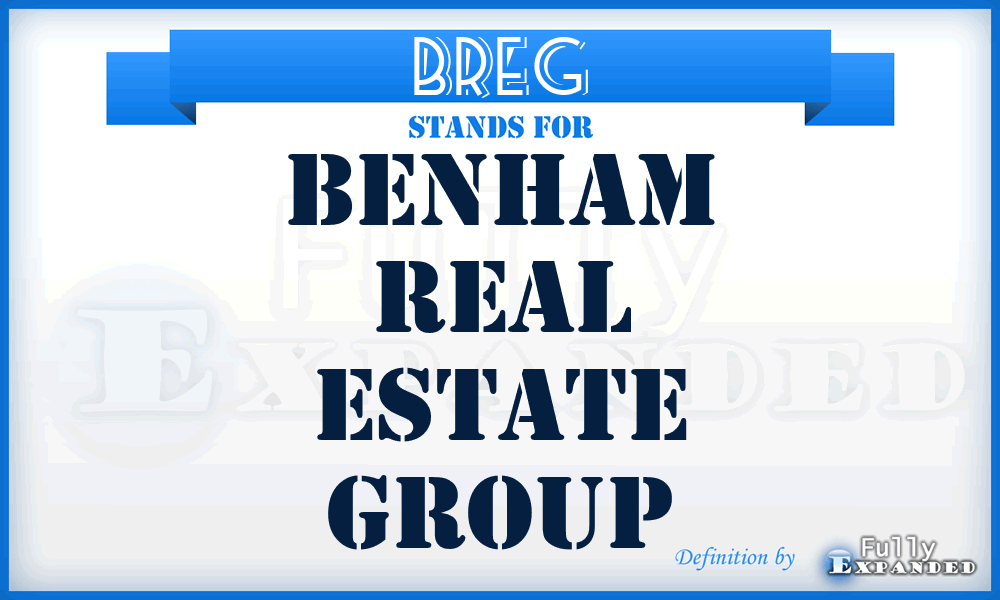 BREG - Benham Real Estate Group