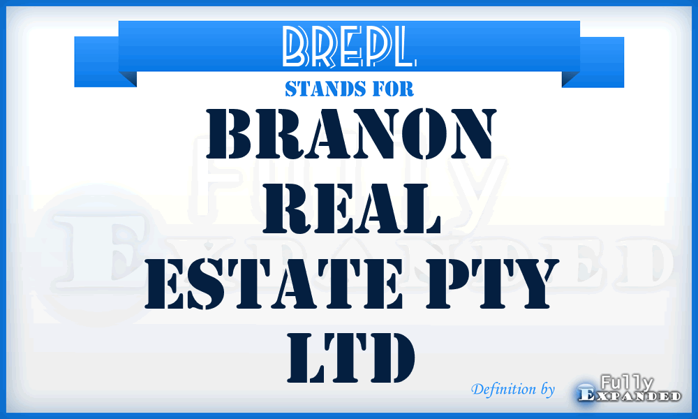 BREPL - Branon Real Estate Pty Ltd