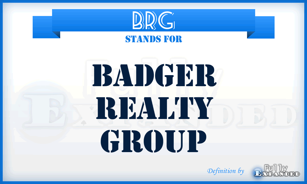 BRG - Badger Realty Group