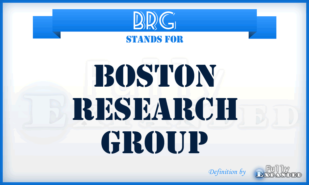 BRG - Boston Research Group