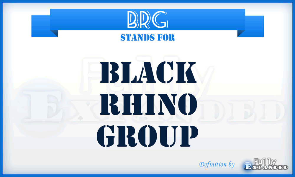 BRG - Black Rhino Group