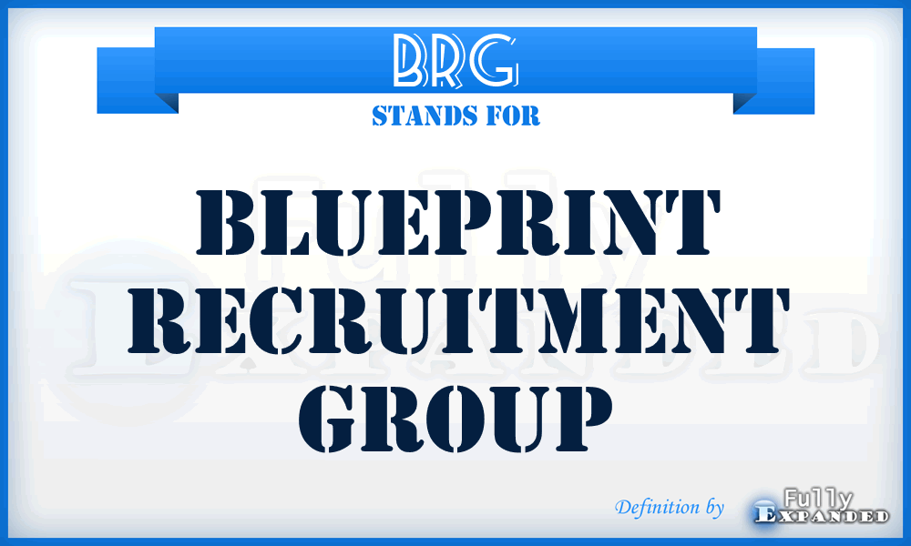 BRG - Blueprint Recruitment Group