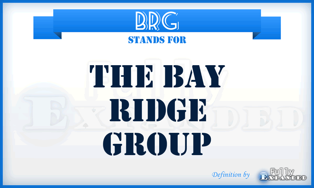 BRG - The Bay Ridge Group