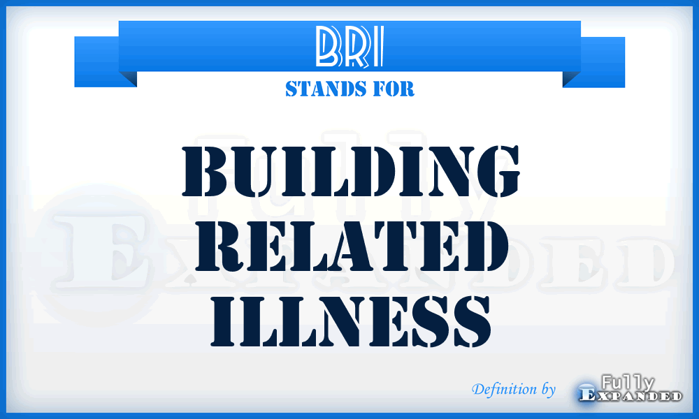 BRI - Building Related Illness