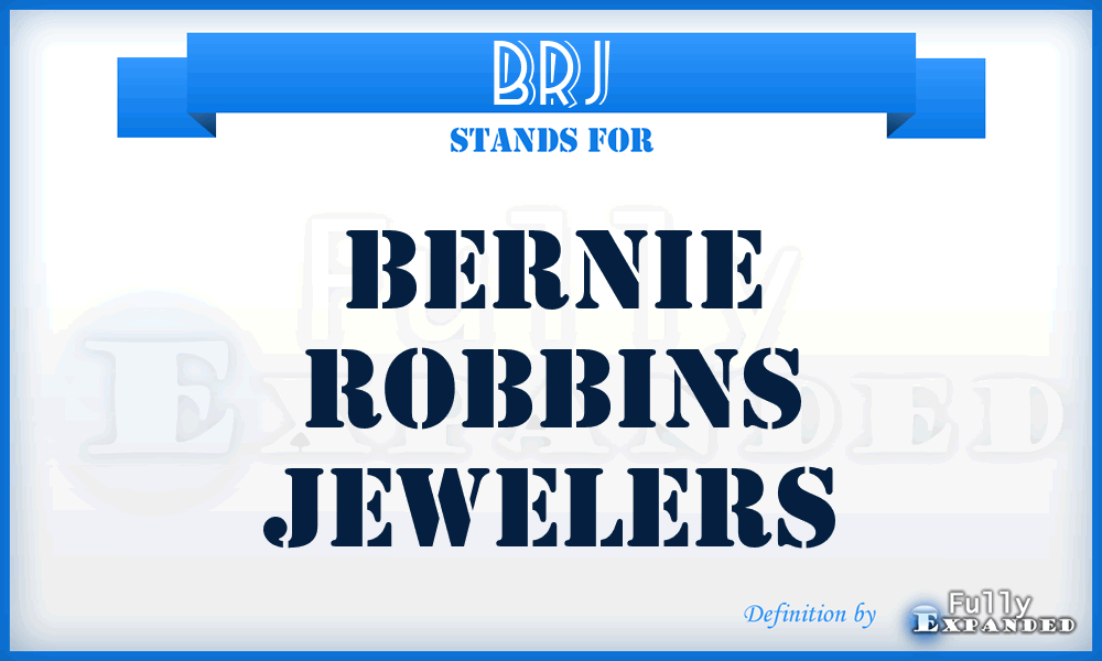 BRJ - Bernie Robbins Jewelers