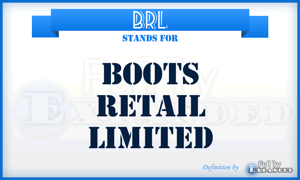 BRL - Boots Retail Limited