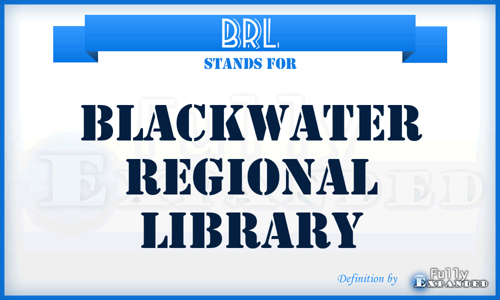 BRL - Blackwater Regional Library