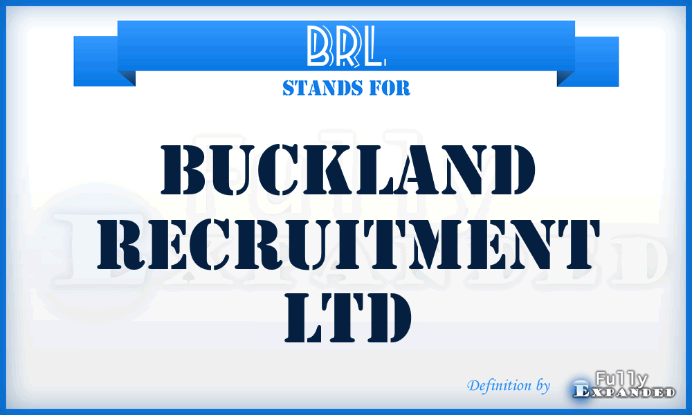 BRL - Buckland Recruitment Ltd