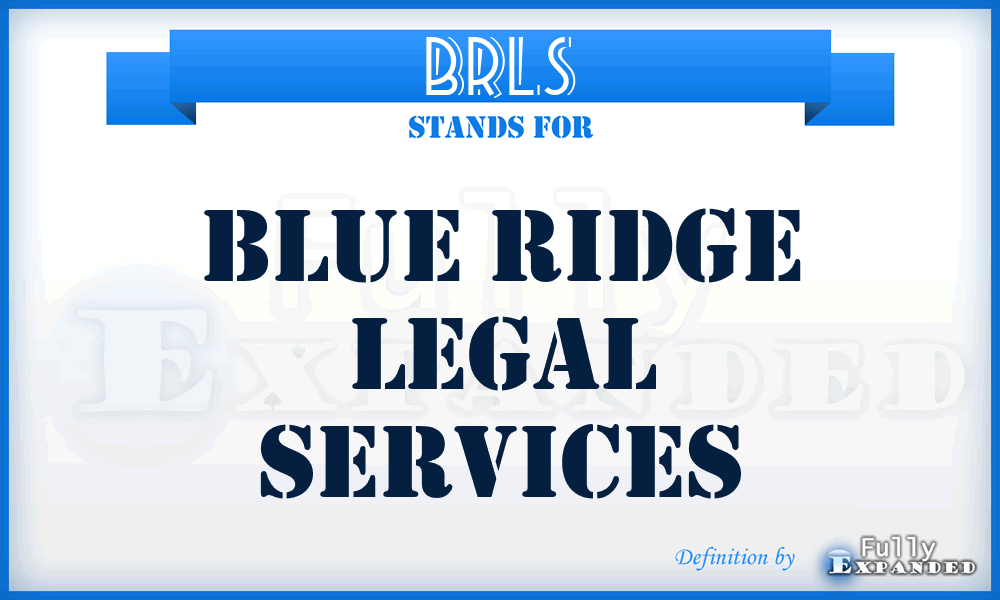 BRLS - Blue Ridge Legal Services