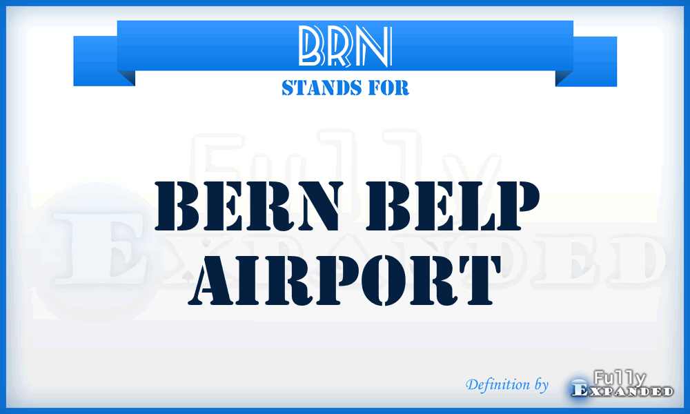 BRN - Bern Belp airport