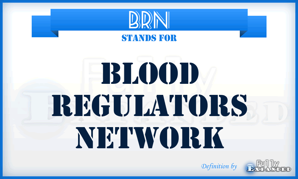 BRN - Blood Regulators Network