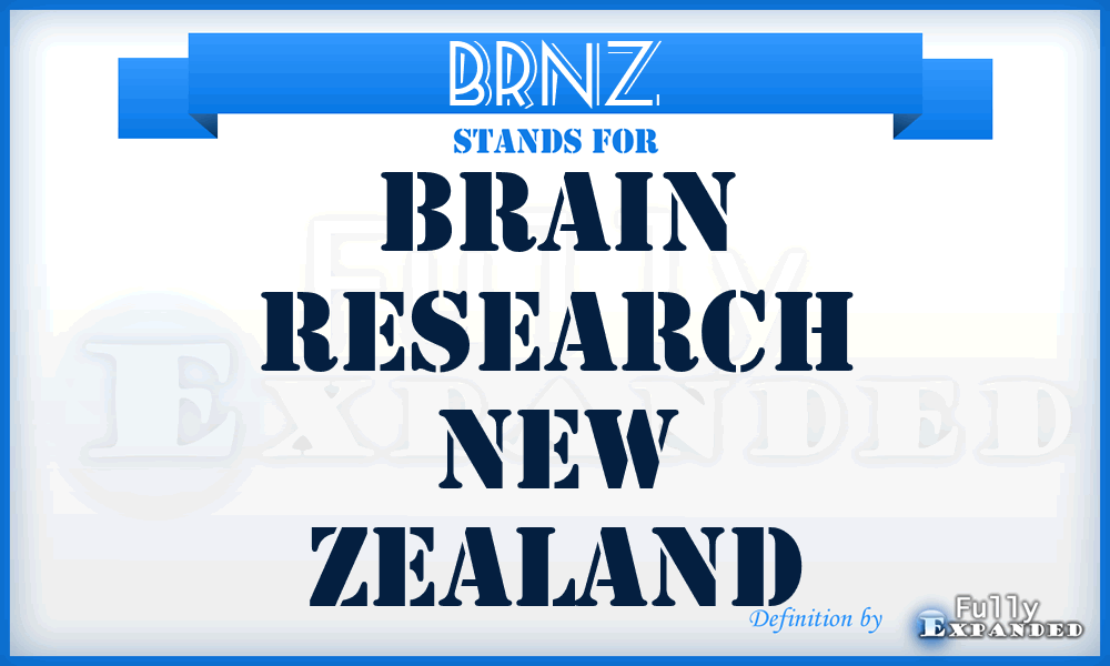 BRNZ - Brain Research New Zealand