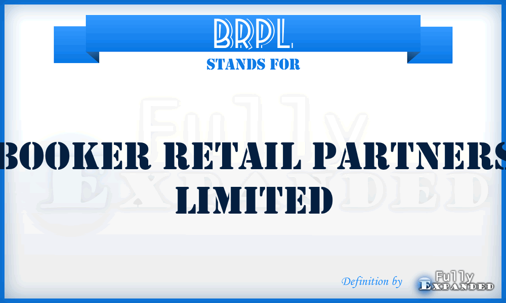 BRPL - Booker Retail Partners Limited