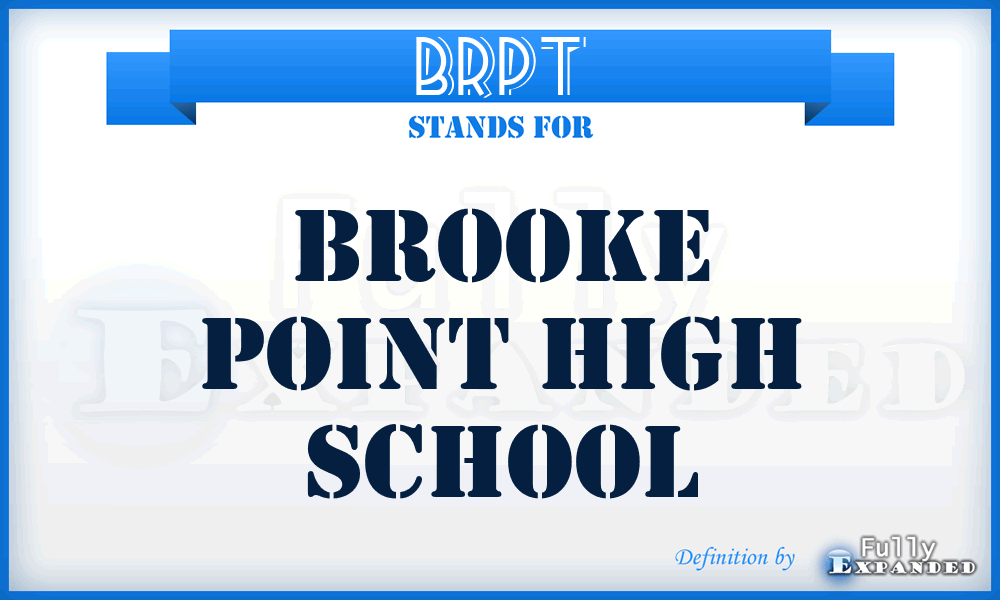 BRPT - Brooke Point High School