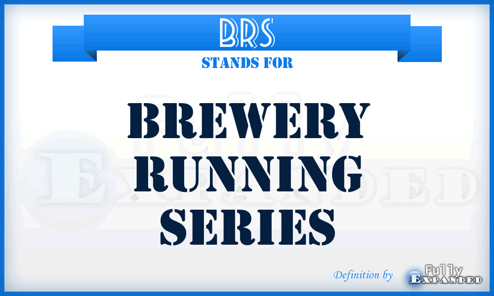 BRS - Brewery Running Series