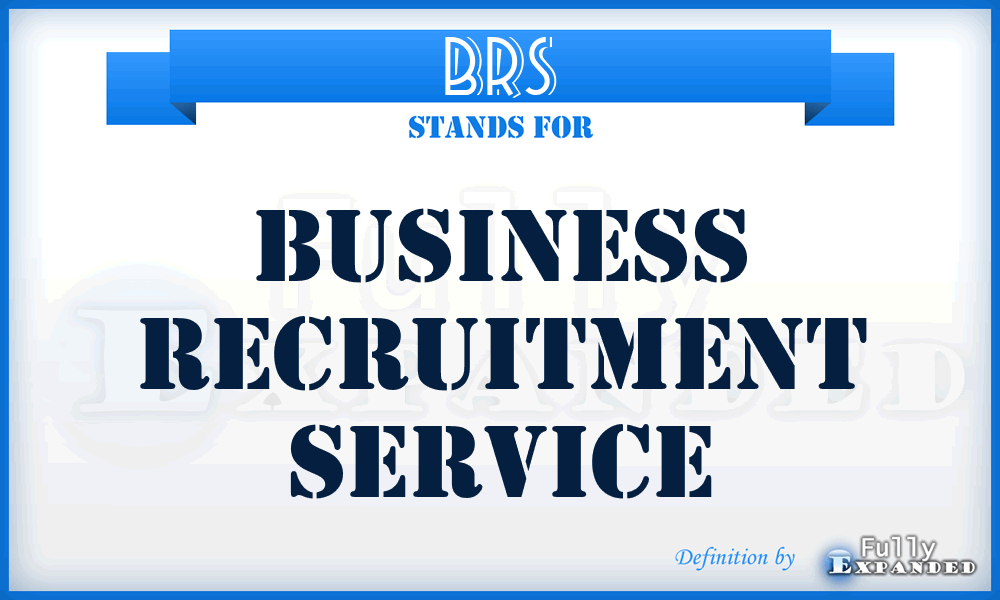 BRS - Business Recruitment Service