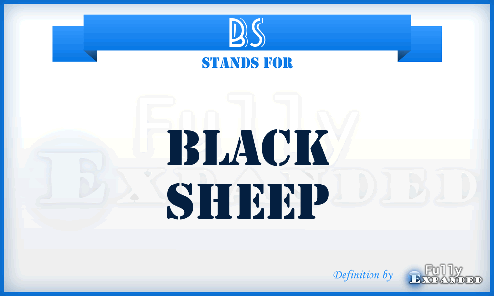 BS - Black Sheep