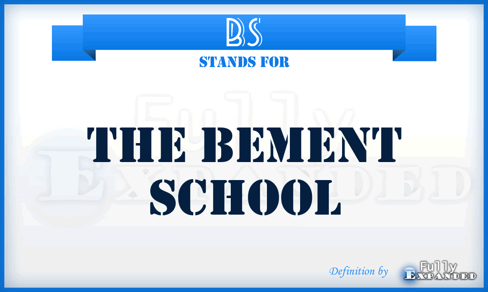 BS - The Bement School
