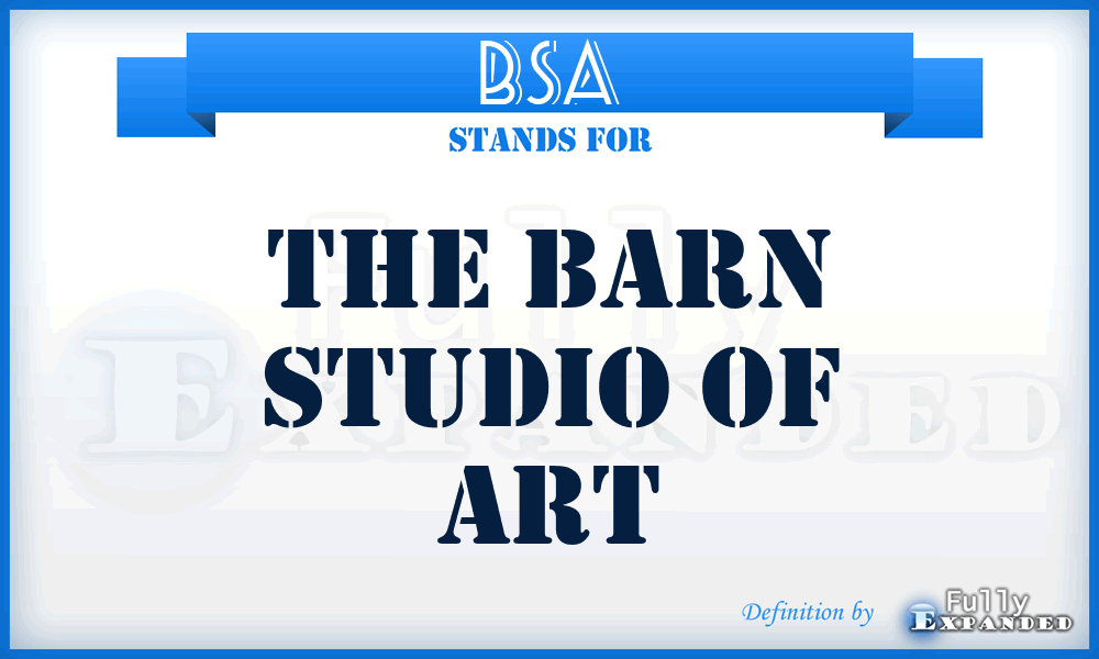 BSA - The Barn Studio of Art