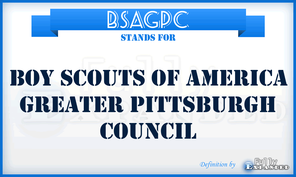 BSAGPC - Boy Scouts of America Greater Pittsburgh Council