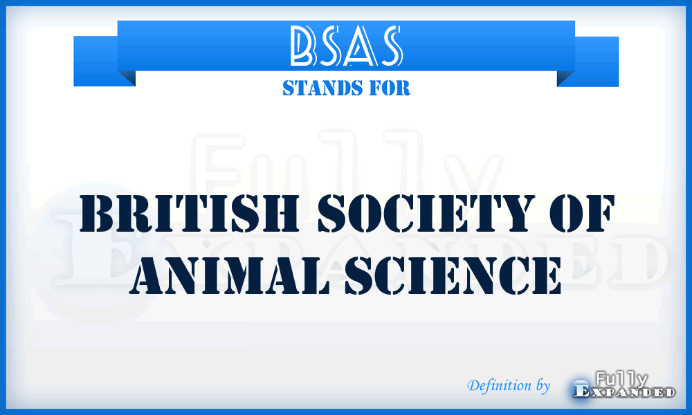 BSAS - British Society of Animal Science