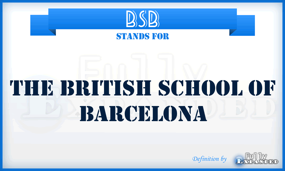 BSB - The British School of Barcelona