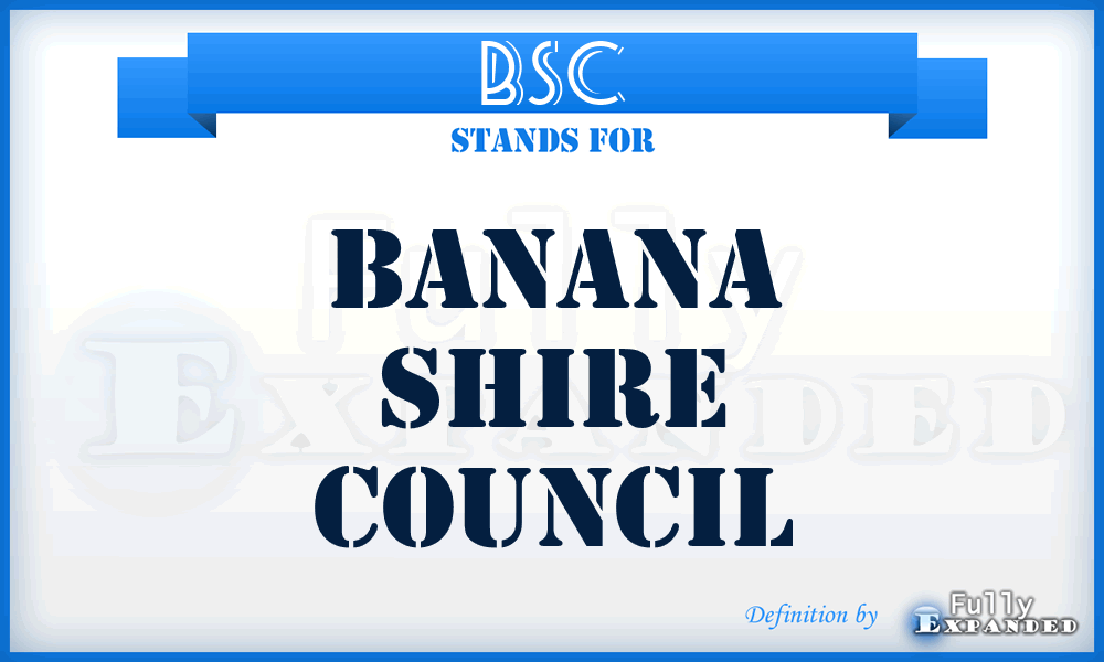 BSC - Banana Shire Council