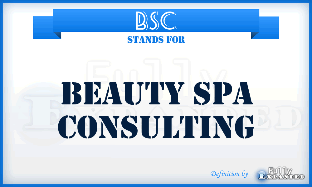 BSC - Beauty Spa Consulting