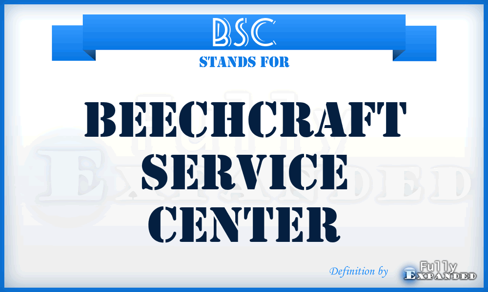 BSC - Beechcraft Service Center