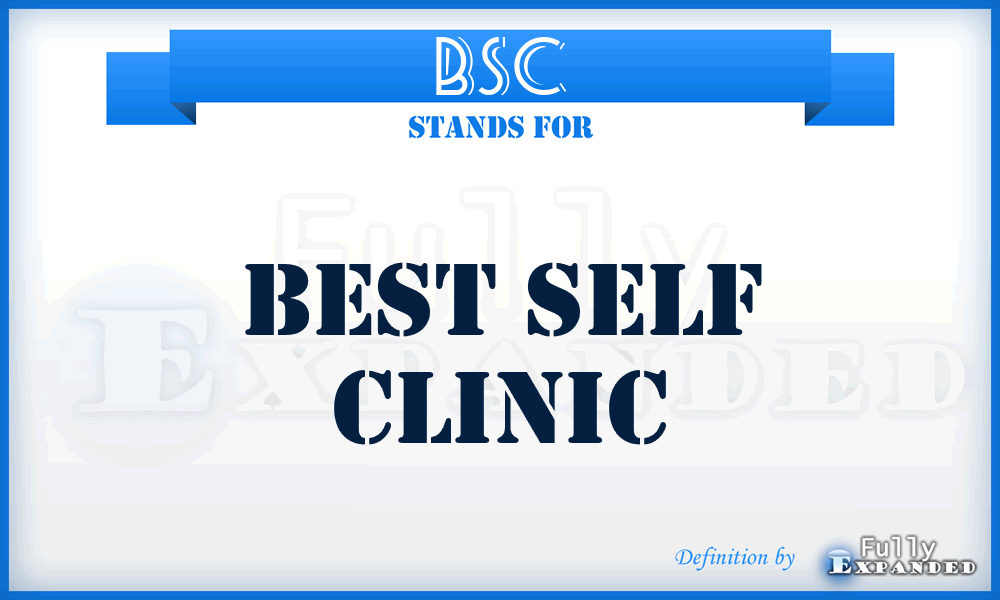 BSC - Best Self Clinic