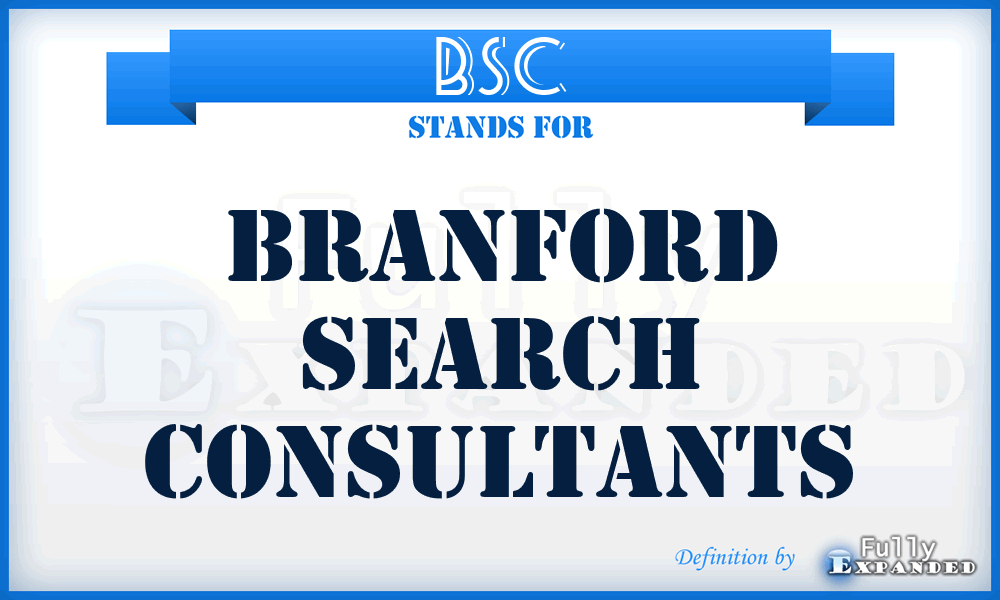 BSC - Branford Search Consultants