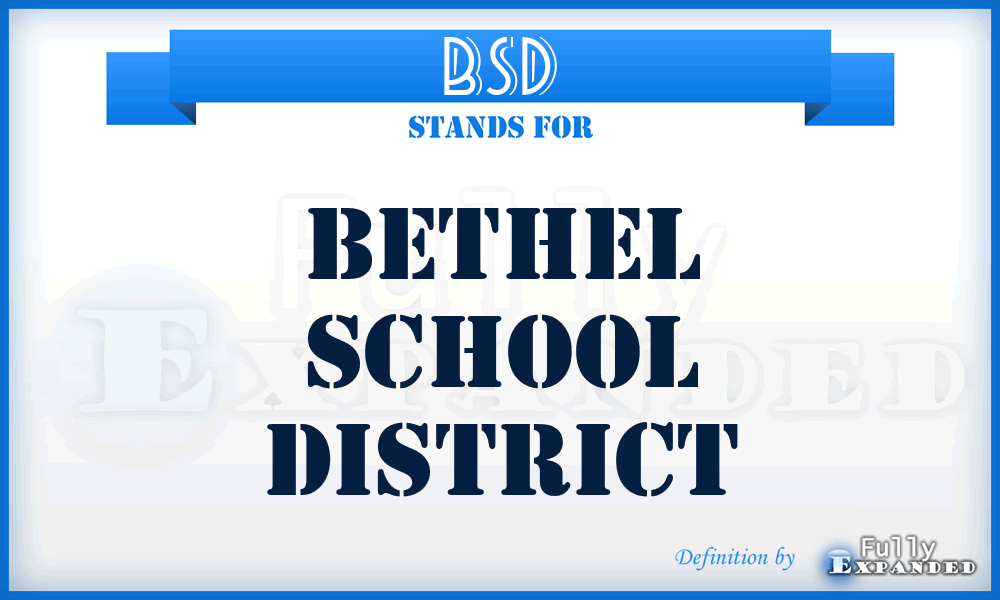 BSD - Bethel School District