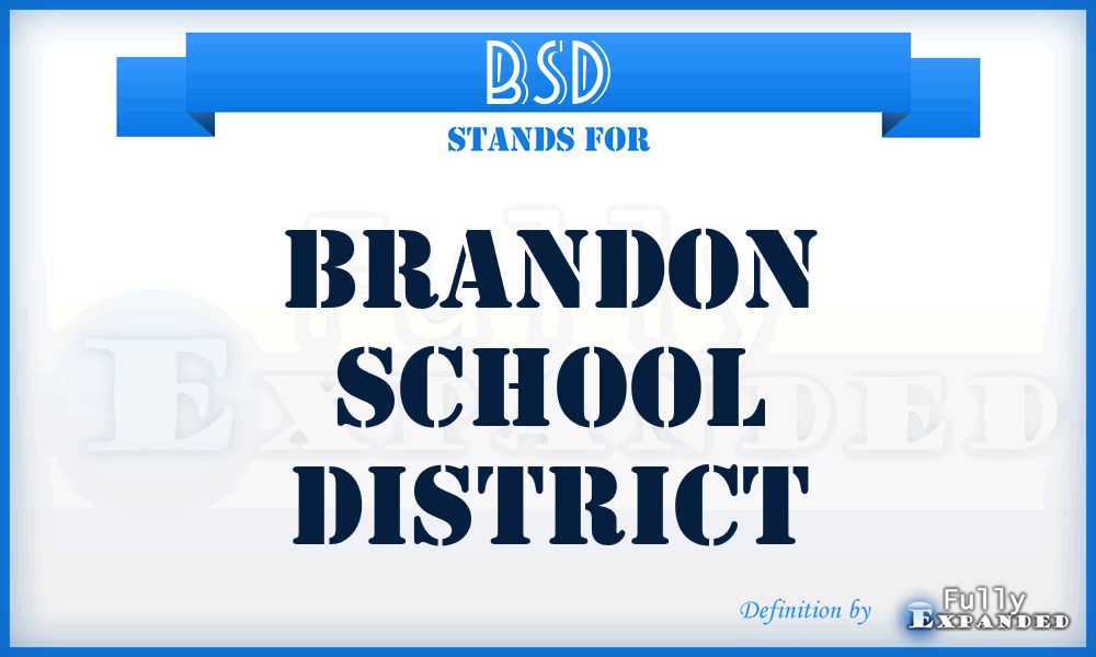 BSD - Brandon School District