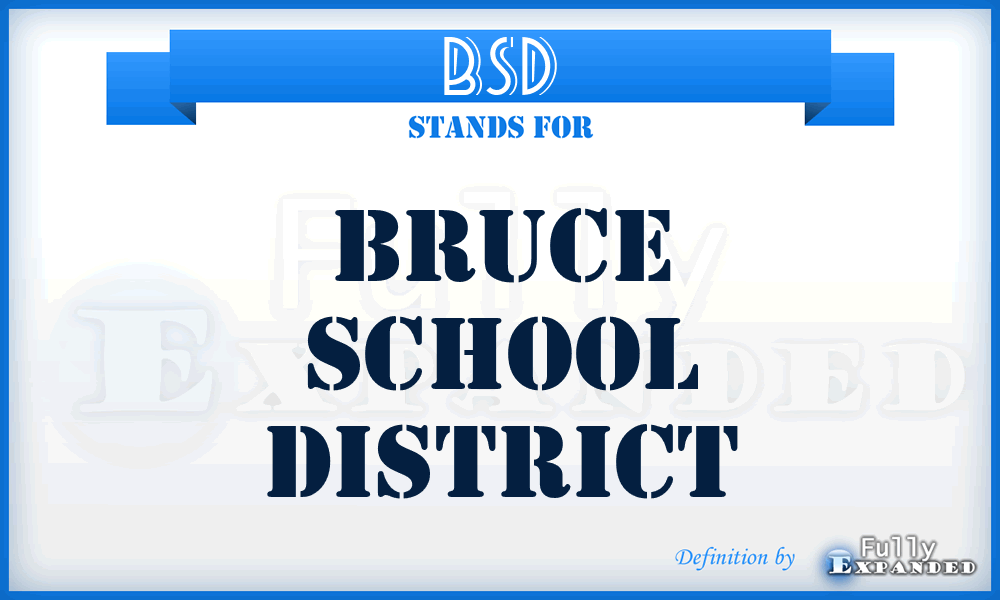 BSD - Bruce School District