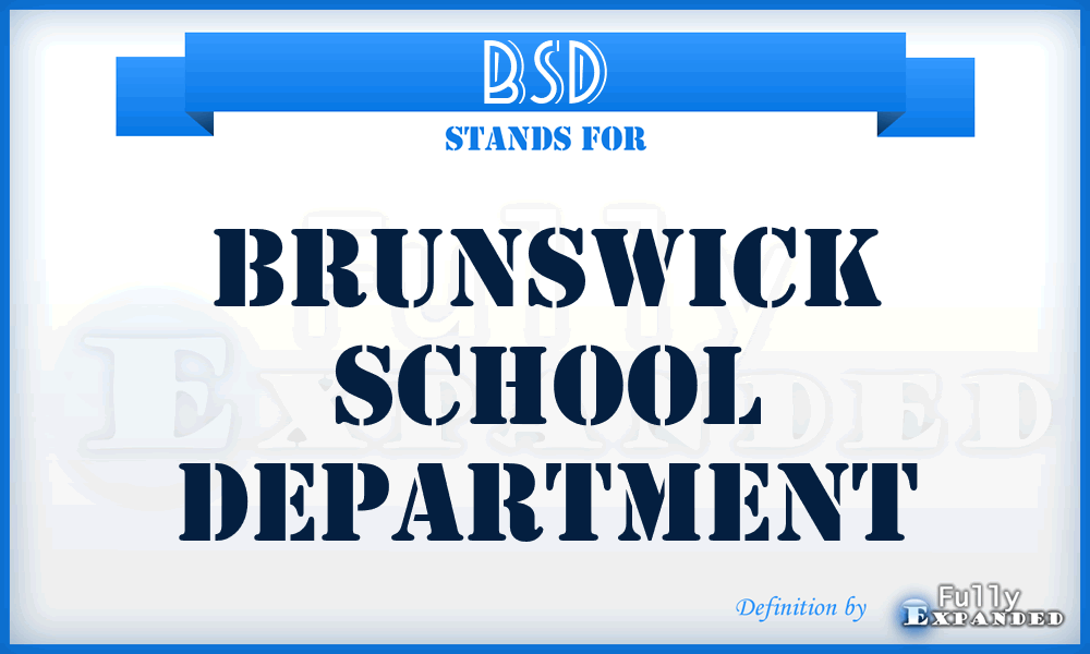 BSD - Brunswick School Department