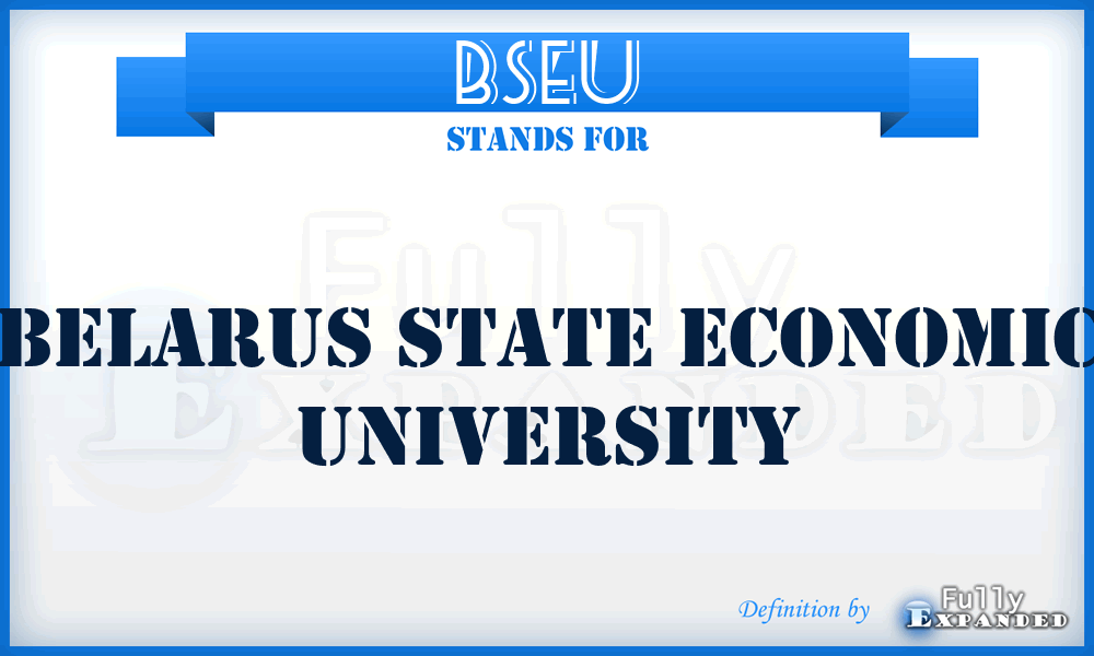 BSEU - Belarus State Economic University