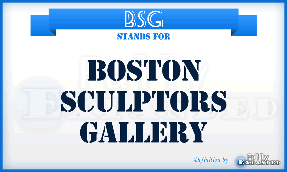 BSG - Boston Sculptors Gallery