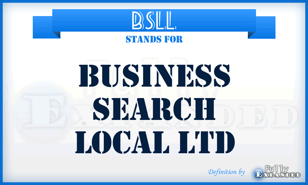 BSLL - Business Search Local Ltd