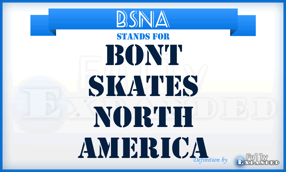 BSNA - Bont Skates North America