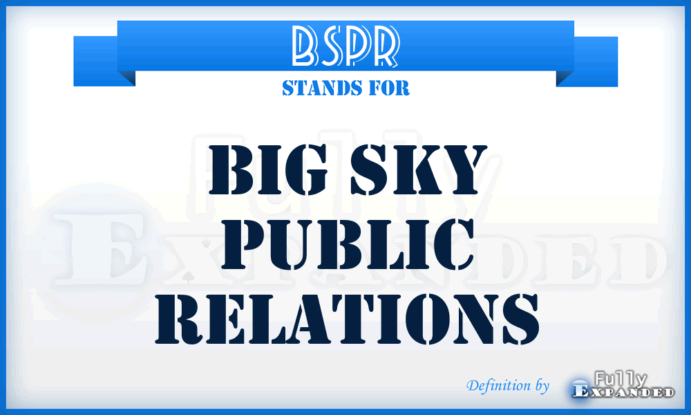 BSPR - Big Sky Public Relations