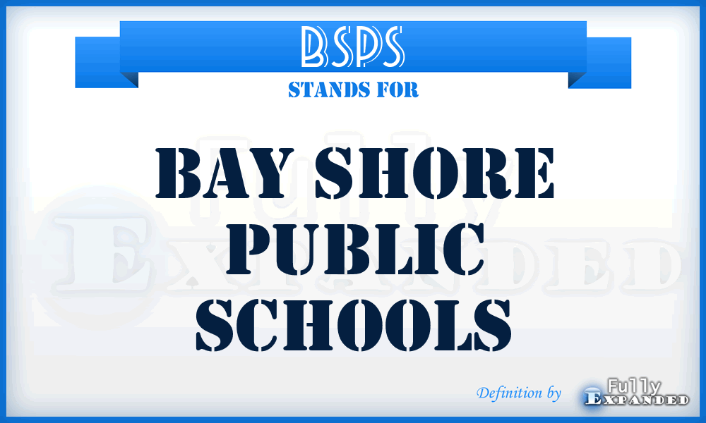 BSPS - Bay Shore Public Schools