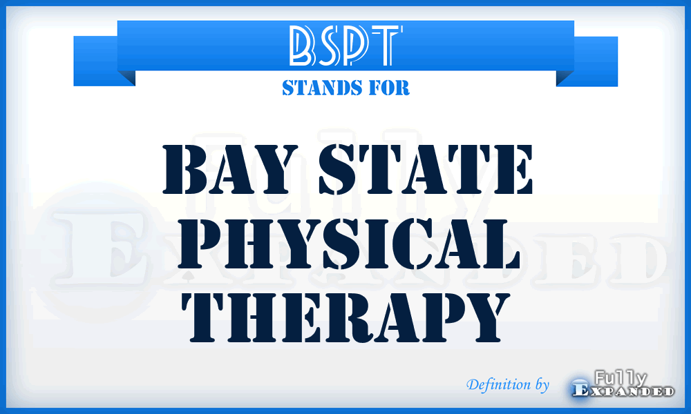 BSPT - Bay State Physical Therapy