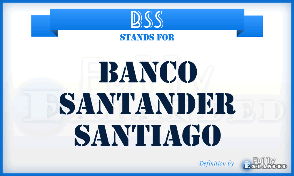 BSS - Banco Santander Santiago