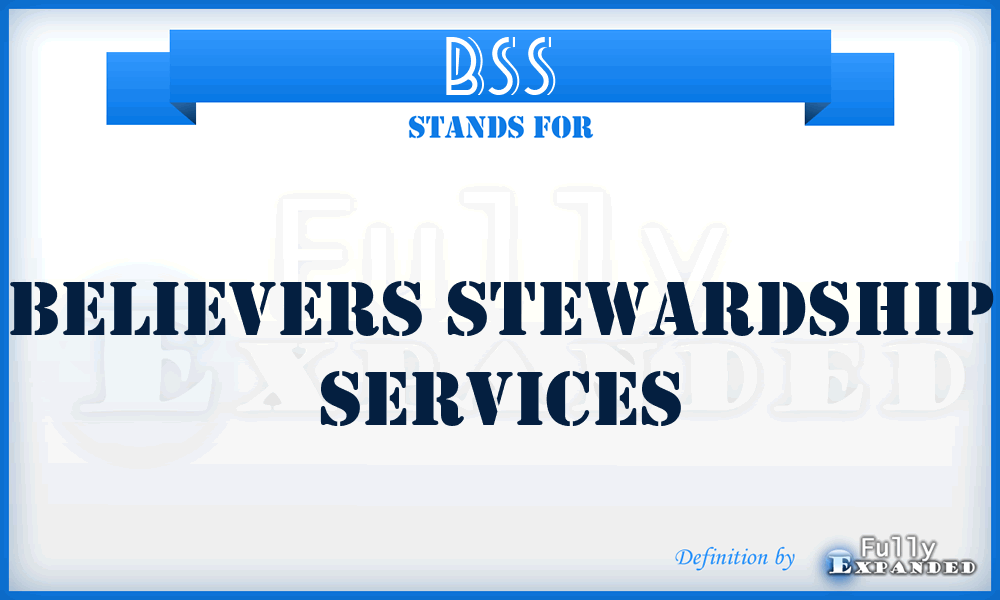 BSS - Believers Stewardship Services