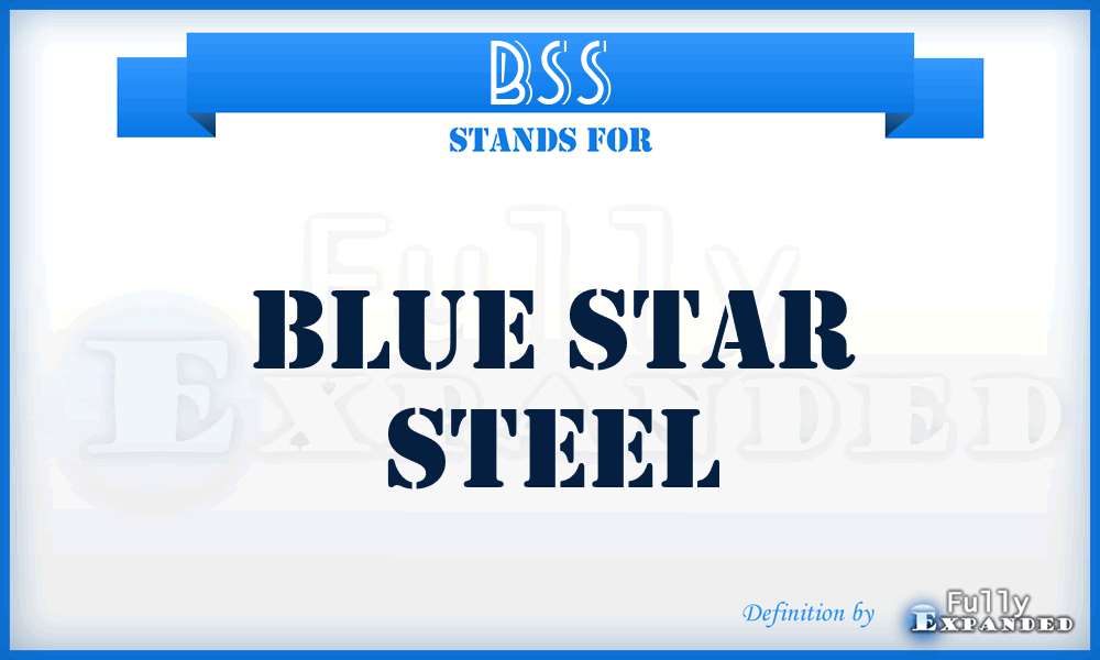 BSS - Blue Star Steel