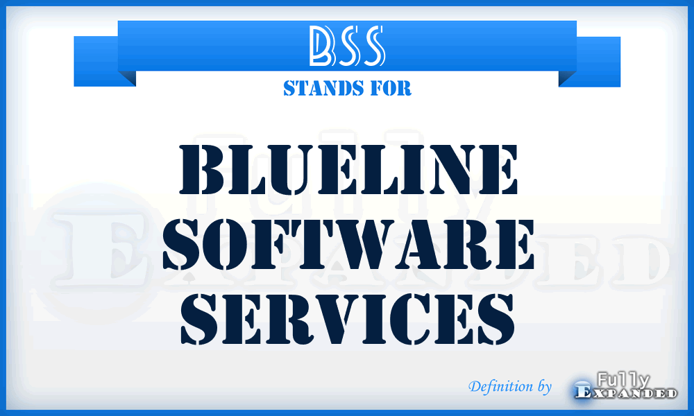 BSS - Blueline Software Services